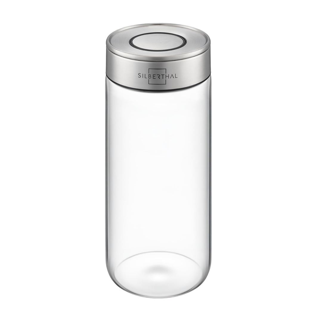 SILBERTHAL Vorratsdosen Glas mit Deckel 1300 ml - Vorratsgläser mottensicher für luftdichte & auslau