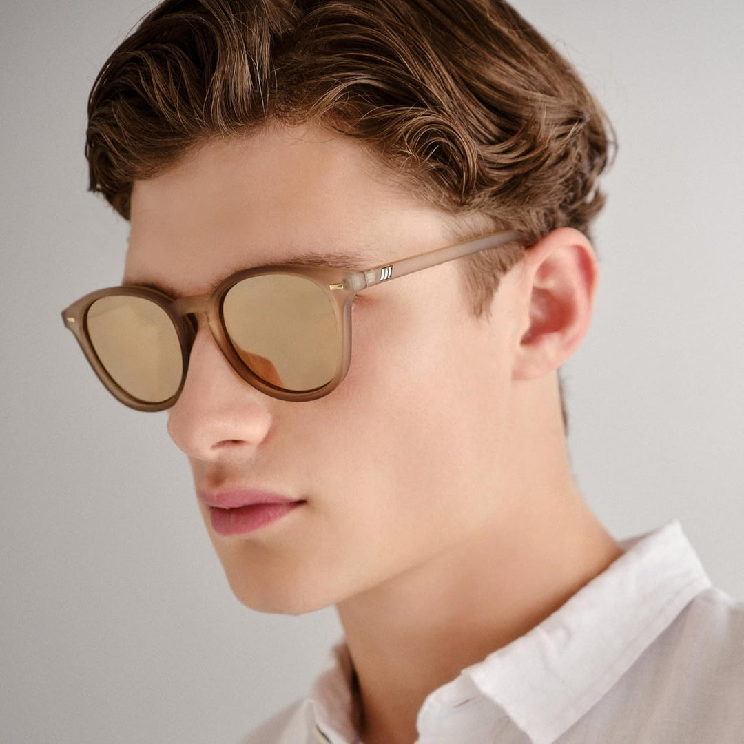 Le Specs BANDWAGON - Sonnenbrille für Damen und Herren Runde Rahmenform mit UV-Schutz Einheitsgrösse