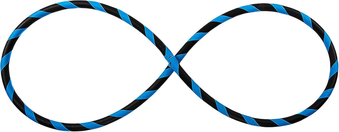 Faltbarer Anfänger Hula Hoop Reifen, Ø90/95/100/105cm Ø95cm Neon-Blau, Ø95cm Neon-Blau