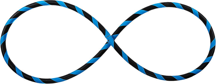 Faltbarer Anfänger Hula Hoop Reifen, Ø90/95/100/105cm Ø95cm Neon-Blau, Ø95cm Neon-Blau