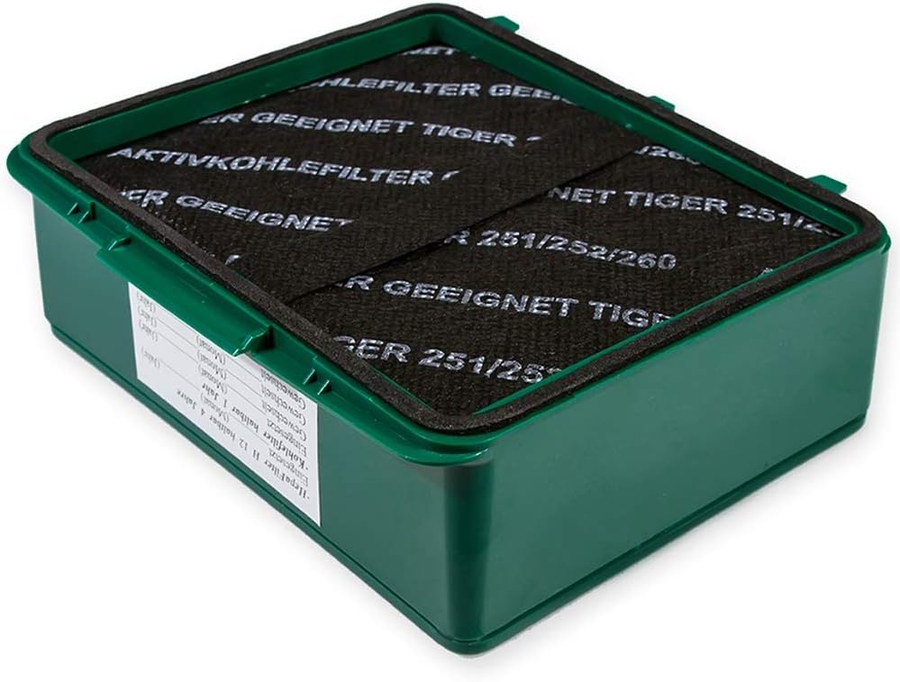 Hochwertiger Hepa Hygiene-Filter + 2 Aktivkohlefilter - Kompatibel zu Vorwerk Tiger VT 251/252 - Bes