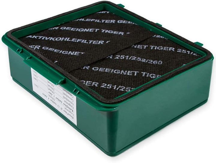 Hochwertiger Hepa Hygiene-Filter + 2 Aktivkohlefilter - Kompatibel zu Vorwerk Tiger VT 251/252 - Bes