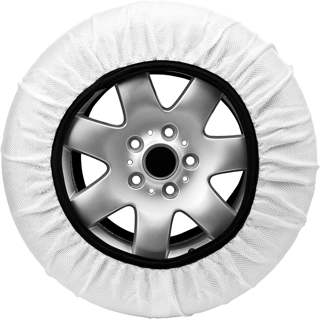 Isse C50058 Super 2er Set Textil-Schneeketten, Weiss, T58 SUPER T58, SUPER T58