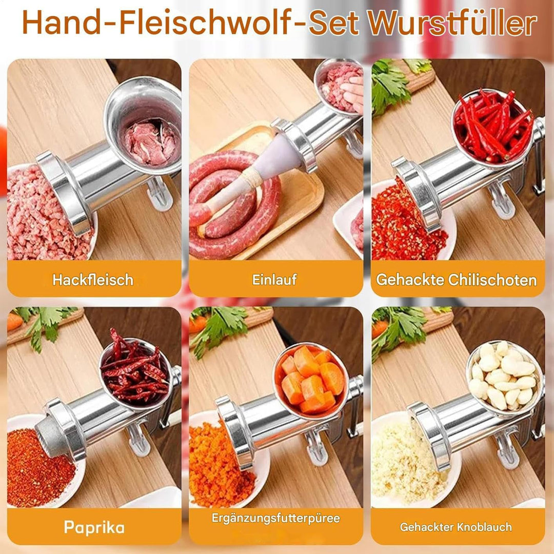 Wurstmühle, Fleischmühle | Handfleischschleife für den Heimgebrauch,Schwere Küchenwerkzeuge Küchenma