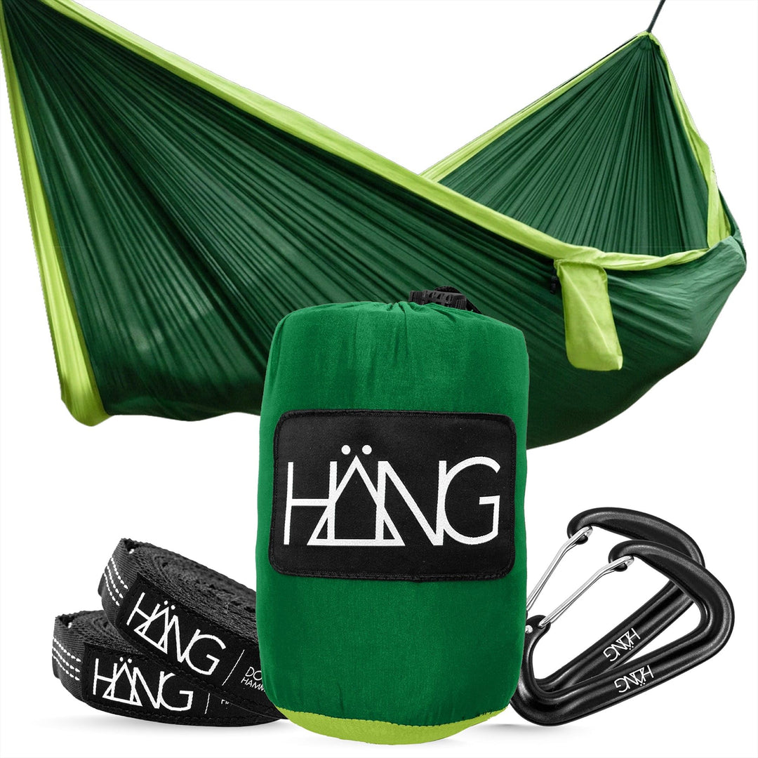 HÄNG® Camping Hängematte Outdoor Nylon Fallschirmseide für 2 Personen - 300 x 170cm Mobile Ultra-lei
