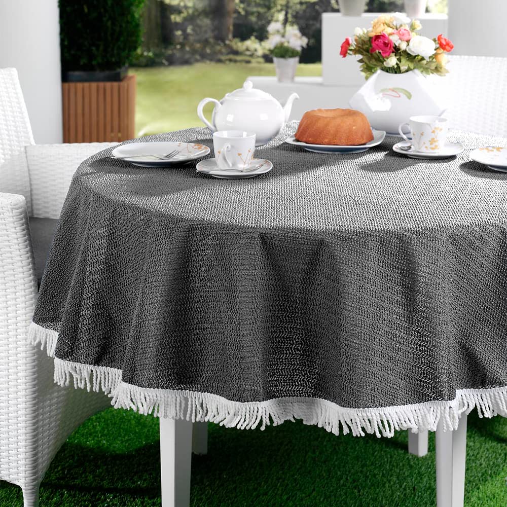 Gartentischdecke Garten Balkon Terrasse Tischdecke Camping Picknick Rund Oval Eckig Aussen und Innen
