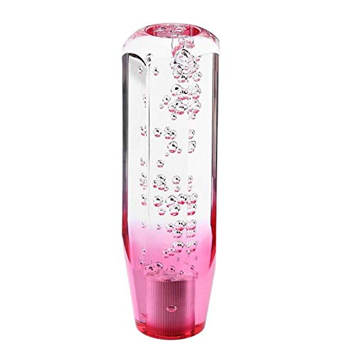 Riloer Universal Handschaltknopf, Crystal Bubble Pink + Weiss Schaltknauf （20CM）, 20CM