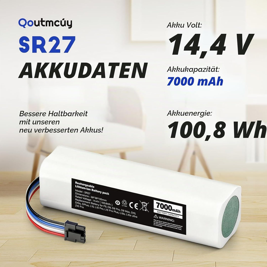 Ersatzakku für Dreame &amp; Xiaomi Saugroboter – Kompatibel mit D9 Pro, D9 Max, L10s Ultra, D10 Serie, L