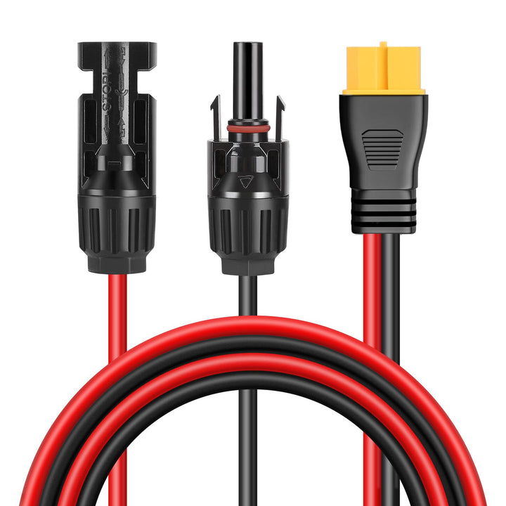 Thlevel Solarladekabel Solarstecker Kabel Kompatibel mit XT60 300cm 12AWG | Adapterkabel Solarpanel