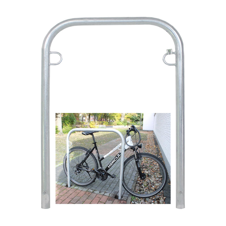 Fahrradanlehnbügel zum Einbetonieren ca. 780 mm breit Fahrradständer Anlehnbügel Anlehnständer Polle