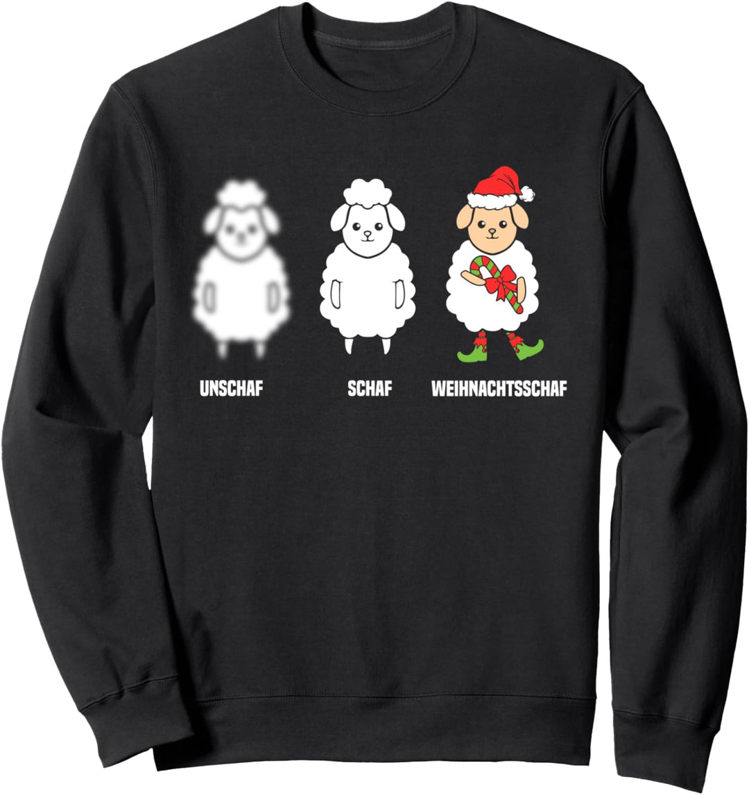 Schaf Unschaf Weihnachtsschaf - Geschenk Weihnachten Sweatshirt