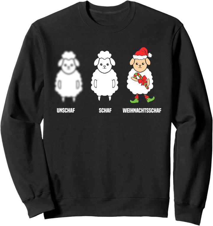 Schaf Unschaf Weihnachtsschaf - Geschenk Weihnachten Sweatshirt