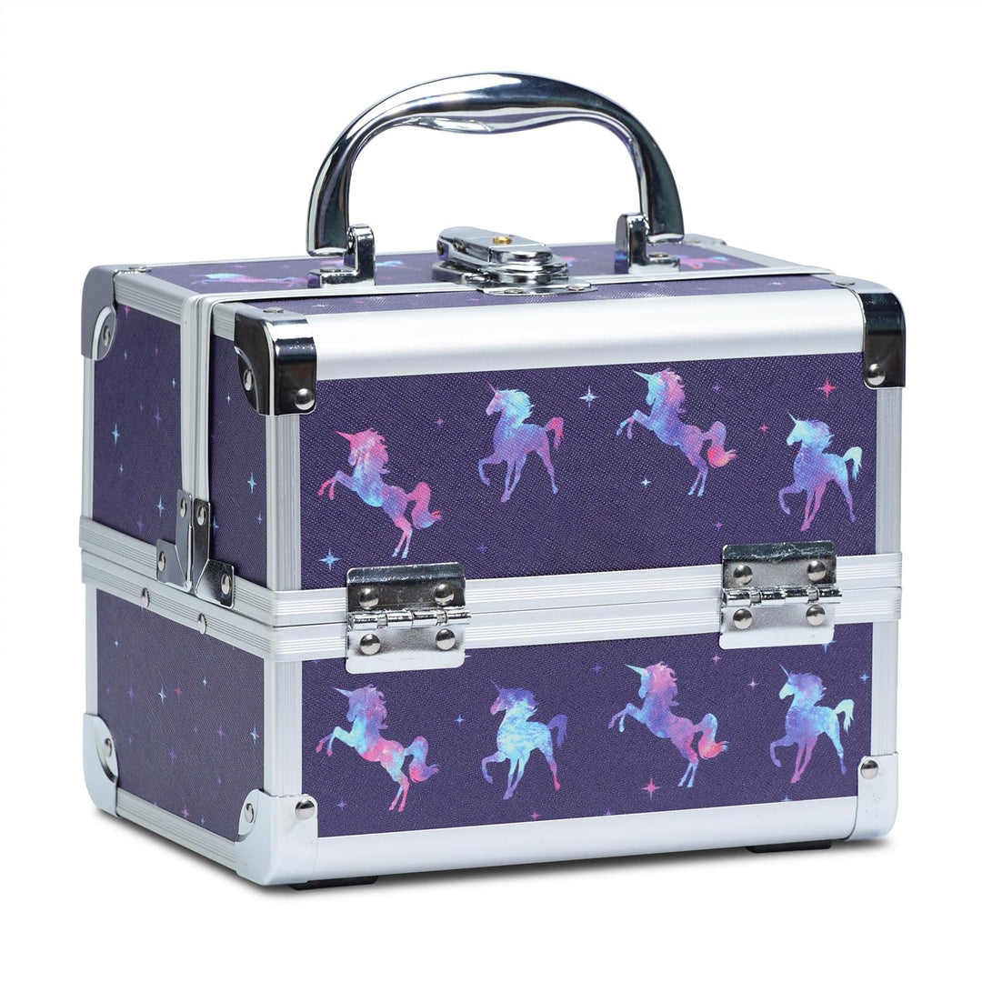Joligrace Kosmetikkoffer Schminkkoffer, Kosmetik Make up Organizer Koffer Mit Schlüssel und Spiegel