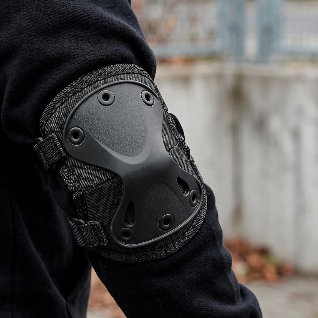 Mil-Tec Ellenbogenschützer Protect Schwarz, Schwarz