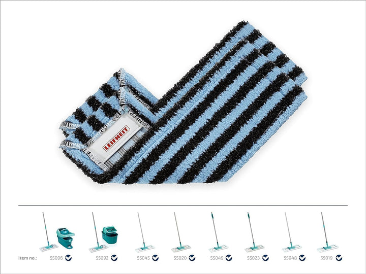 Leifheit Original 2er Set Wischbezug Profi XL Outdoor für sehr groben Schmutz, Bodenwischer Ersatzbe