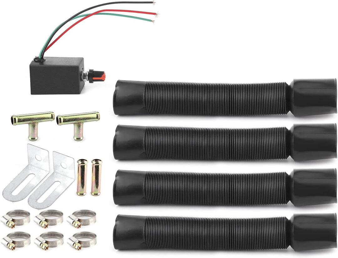 LICAEVEY 12V 50W Autoheizung und Entfroster, Schnelles Aufheizen mit 3 Luftauslässen Zum Entfrosten