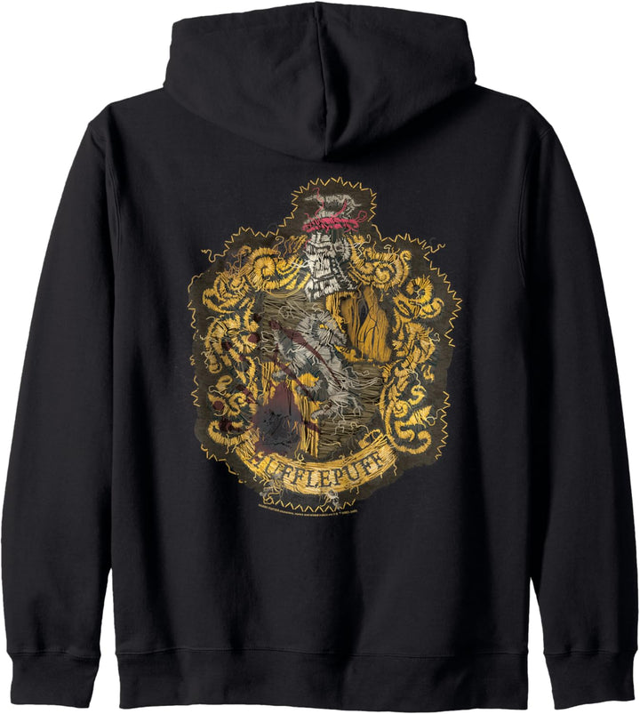 Harry Potter Hufflepuff Knitted Patch Damaged Kapuzenjacke