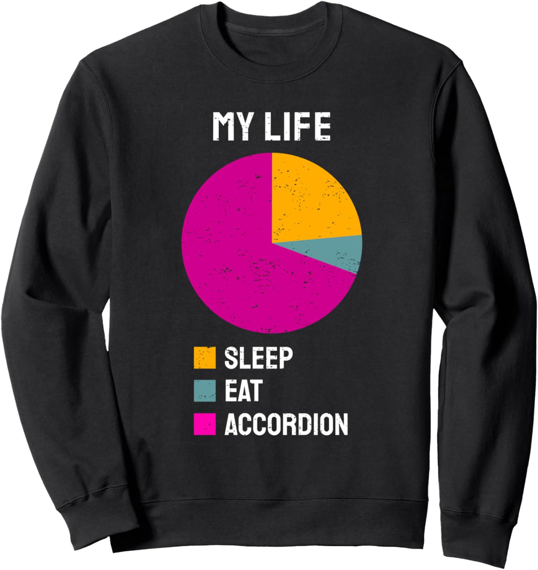 Akkordeonspieler Mein Leben Akkordeon Sweatshirt