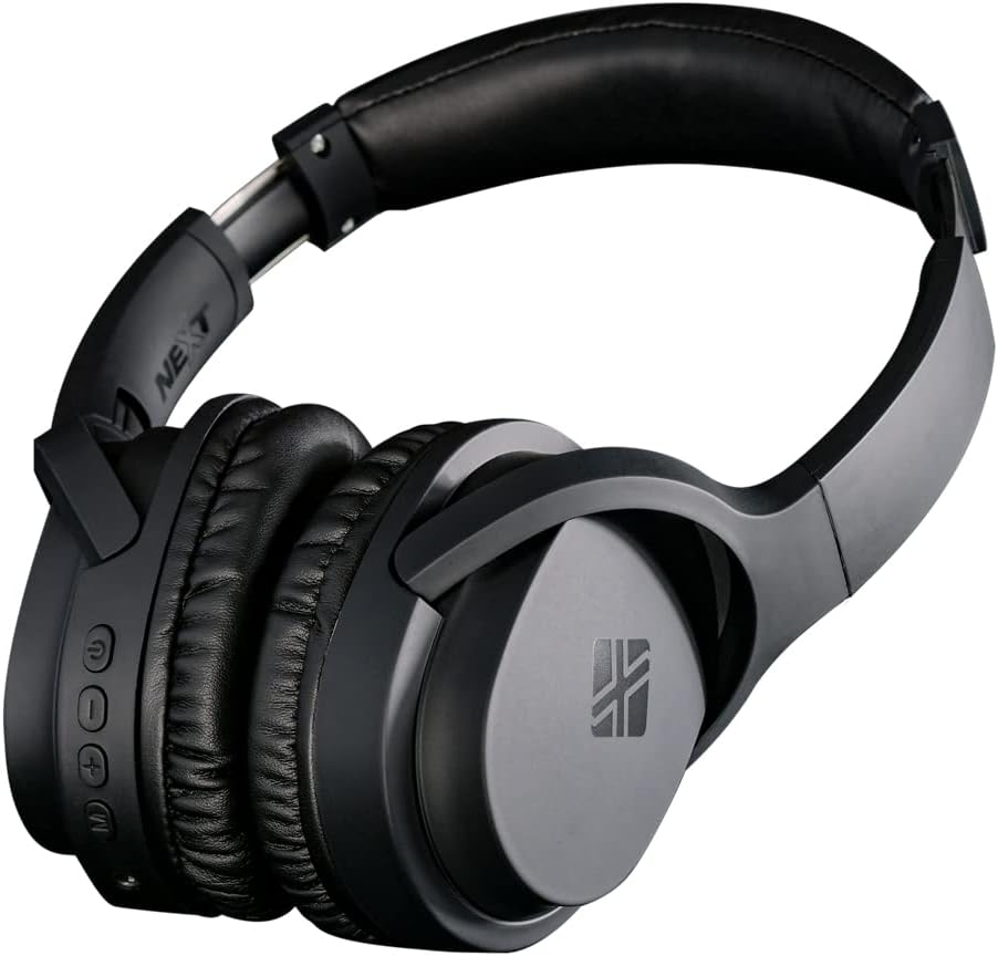 NEXT X4 - Kabellose BT-Kopfhörer mit integriertem SD-Karten-Player und FM-Radio-Funktion, schwarz