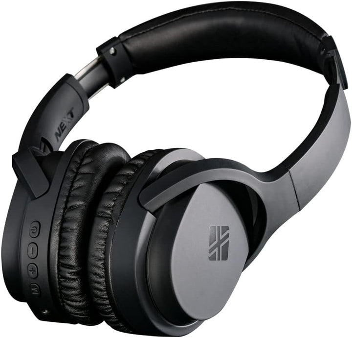 NEXT X4 - Kabellose BT-Kopfhörer mit integriertem SD-Karten-Player und FM-Radio-Funktion, schwarz