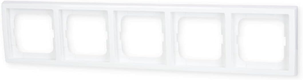 Busch-Jaeger BUSC 1725-184 5fach Rahmen 5-Fach, Weiss