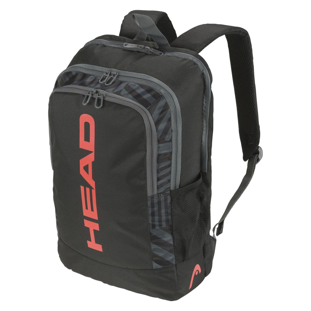 HEAD Base Backpack Tennisrucksack 17 L Schwarz/Orange, Schwarz/Orange