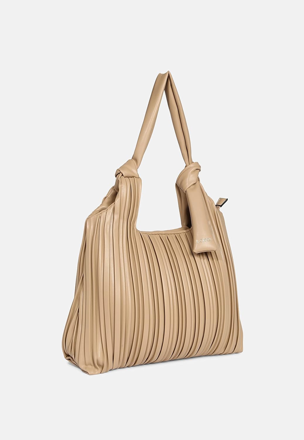 L. CREDI Handtasche Jessie mit Fransen Damen Macadamia, Macadamia