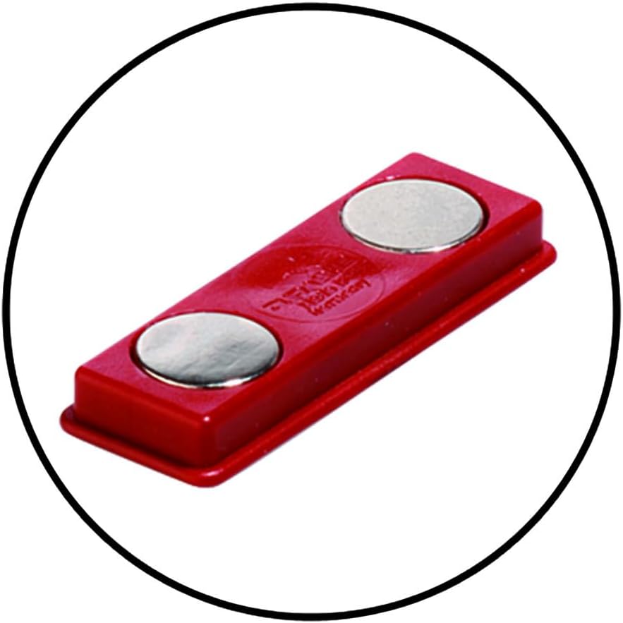 Durable Namensschild Click Fold, mit Magnet, 54 x 90 mm, 70% recycl. PP, Packung à 10 Stück, 821519,