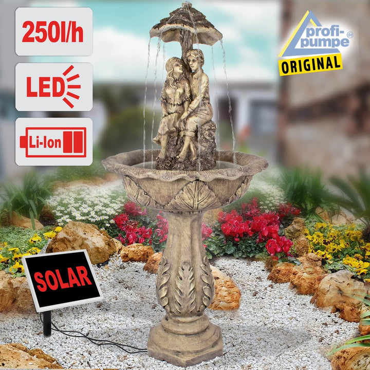SOLAR Garten BRUNNEN SOLAR TEICHPUMPE SPRINGBRUNNEN GARTENBRUNNEN SOLAR WASSERSPIEL DIE LIEBENDEN ZI