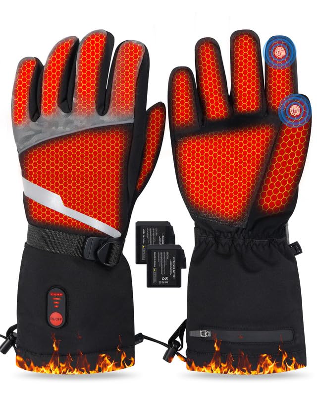 SOPPY Beheizbare Handschuhe Unsex, Beheizte Sporthandschuhe Skihandschuhe Herren Damen,Fahrradhandsc
