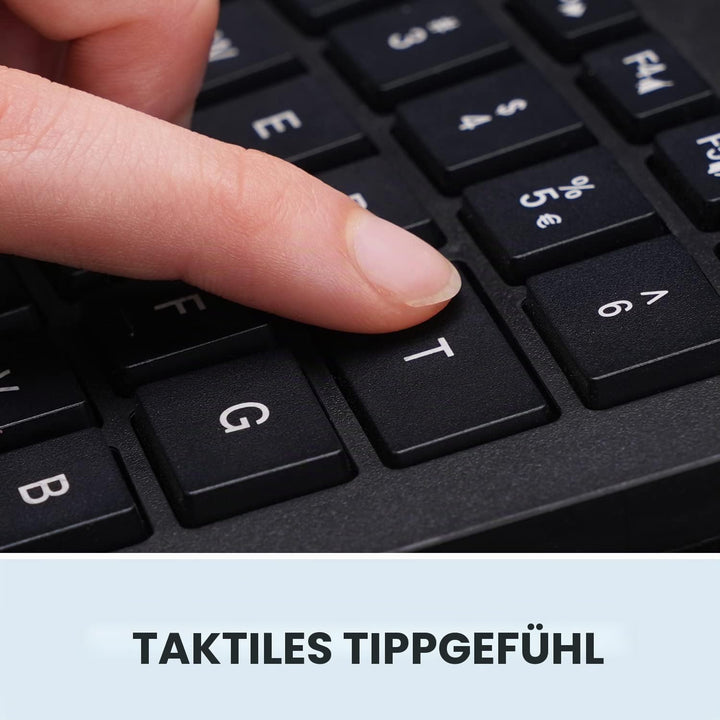 Perixx PERIBOARD-524B US, [Firmware aktualisiert] kabelgebundene ergonomische Split-Tastatur - Einst