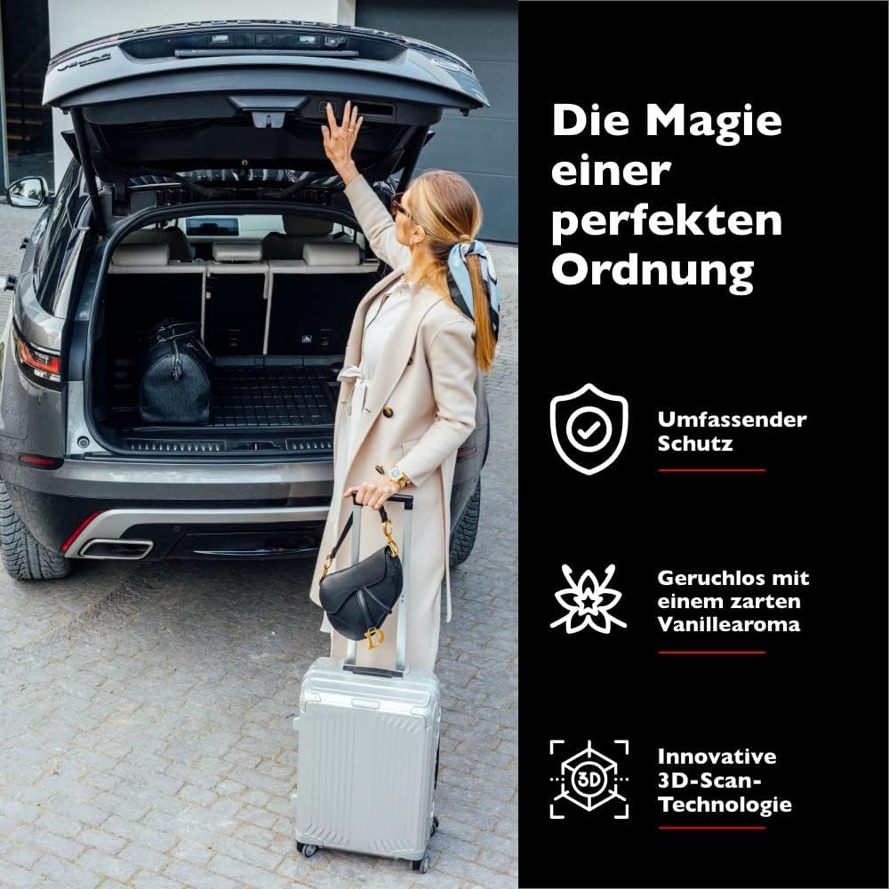 FROGUM ProLine 3D Gummimatte Exklusive Auto Kofferraummatte Kofferraumwanne für Volkswagen Touareg I