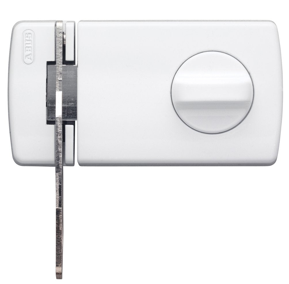 ABUS Tür-Zusatzschloss 2130, weiss, 56035, Tastenfeld mit Sperrbügel Weiss, mit Sperrbügel Weiss