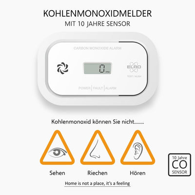 ELRO FC5003 Kohlenmonoxidmelder - 10-Jahres-Sensor - mit Display