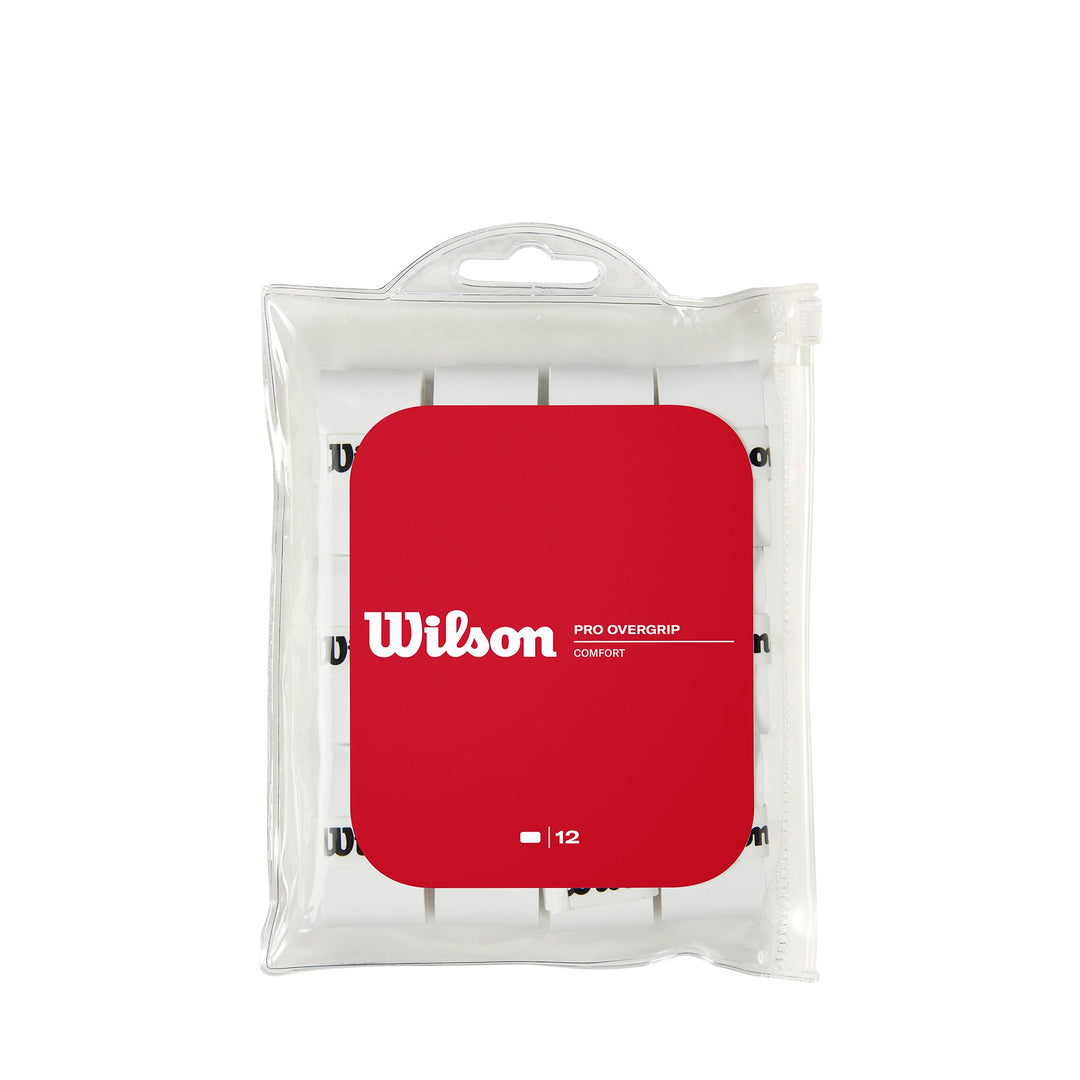 Wilson Pro Comfort Overgrip Pro Comfort Tennisschläger Weiss 12 Stück, Weiss 12 Stück