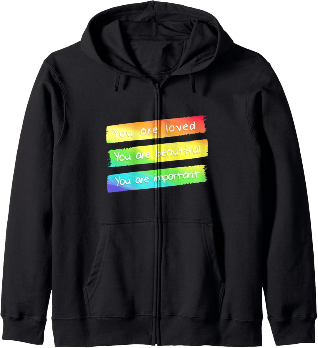 Du bist geliebt Regenbogen Flagge Kapuzenjacke