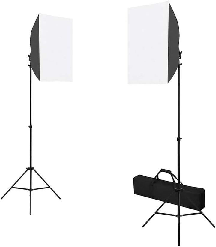 Fotostudio-Set mit Leuchten, Hintergrundsystem, Reflektor, Softbox, Stativ, Lichtformer, Diffusor, H
