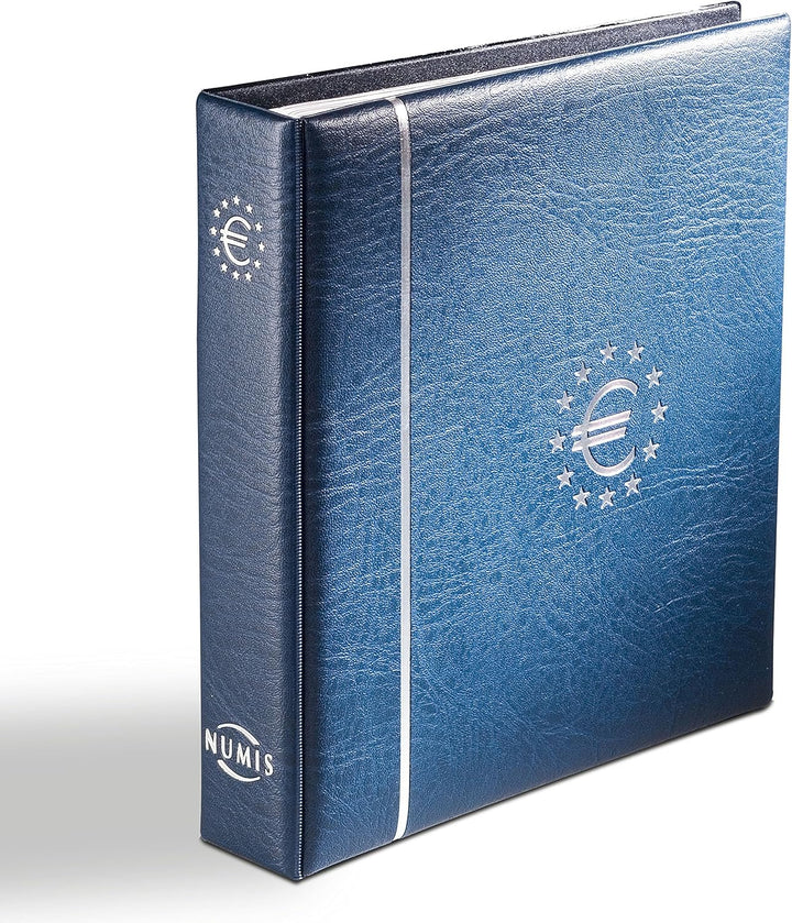 Leuchtturm 338772 Münzalbum Numis - Sammelalbum inkl. 7 Münz-Hüllen für 21 Euro-Kursmünzsätze und Sc
