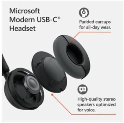 Microsoft Modernes USB-C Headset BtoBCasque filaire MS Modern USB-C