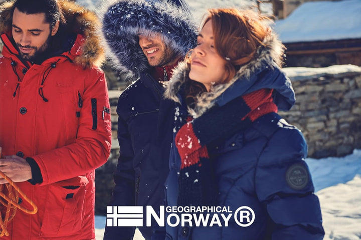 Geographical Norway GYMCLASS Men - Herren Kängurutasche Hoodie Sweatshirt mit Markenlogo und Langarm