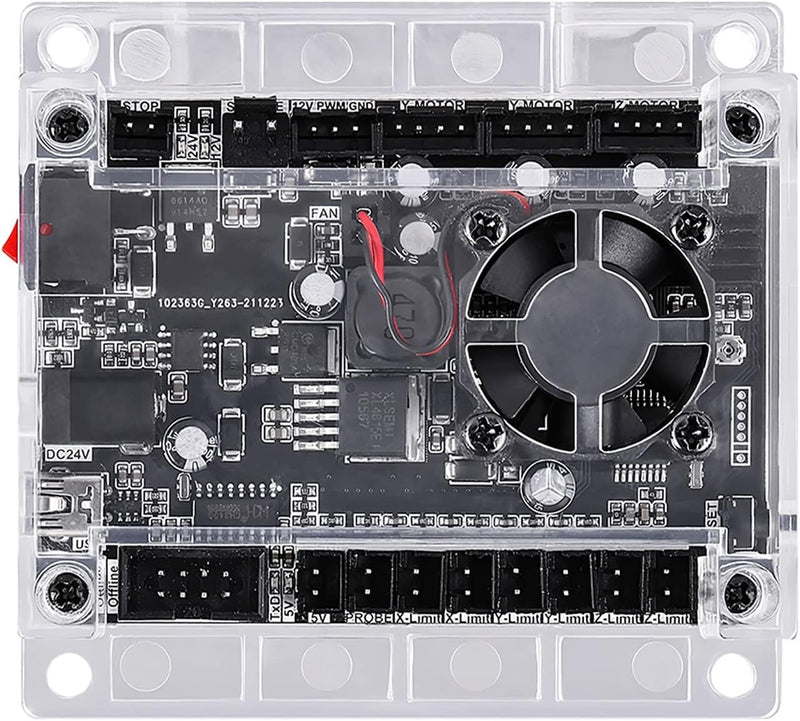 Verbesserte GRBL 1.1 Steuerplatine mit Lüfter für 1610/2418/3018 DIY Lasergravurmaschine USB Anschlu