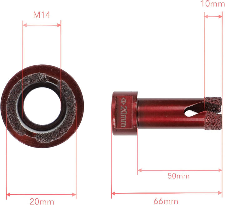 PRODIAMANT Speedmaster Fliesenbohrer 20 mm Profiqualität für Winkelschleifer zum bohren Fliese Feins