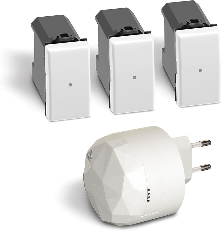 Bticino Matix Smart SAM3601KIT, mit 1 Gateway Plug-In S36GWDC und 3 angeschlossenen Umstellern AM400