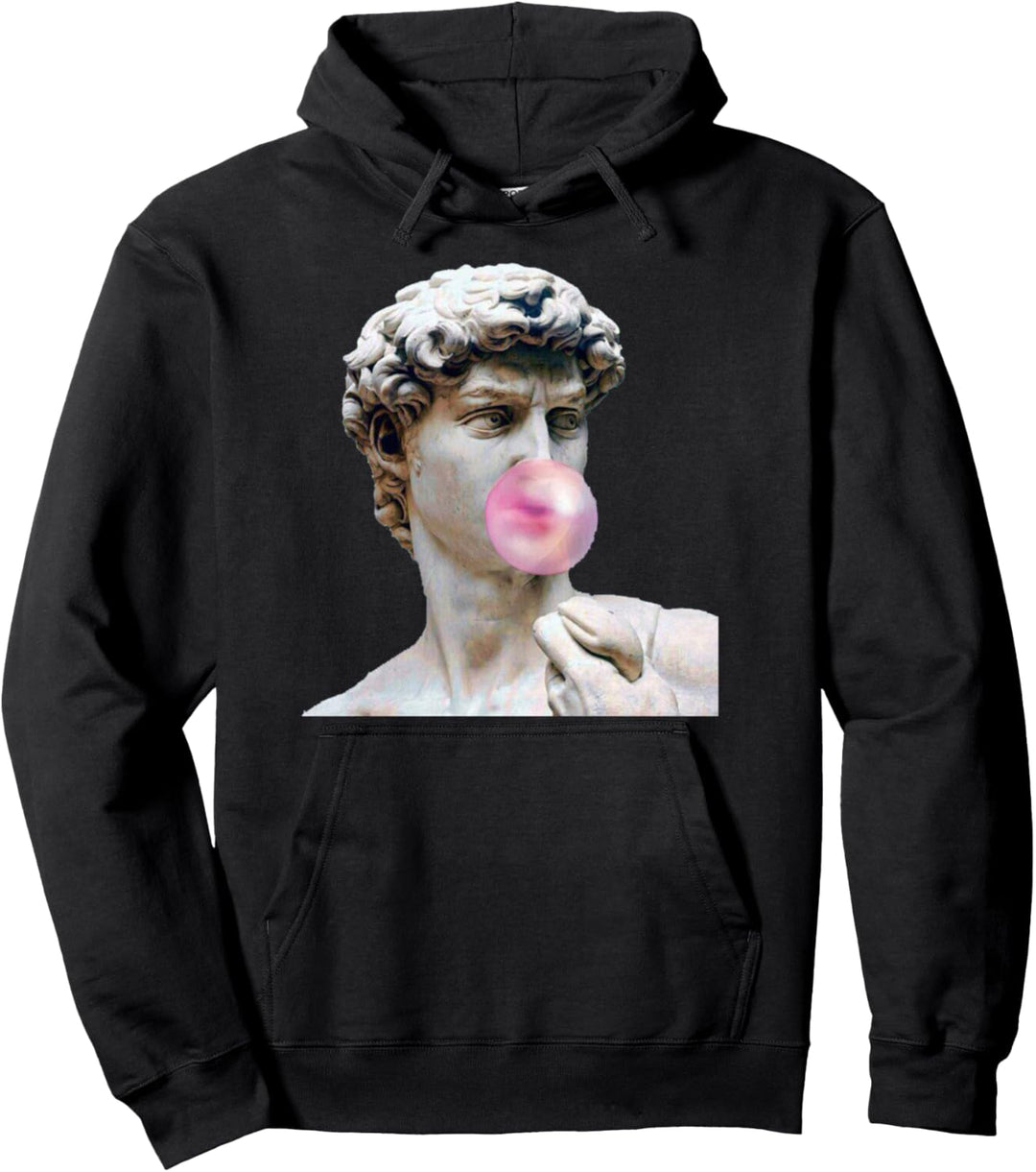 David Michelangelo mit Kaugummi Statue Kunst Mann Frau Kind Pullover Hoodie