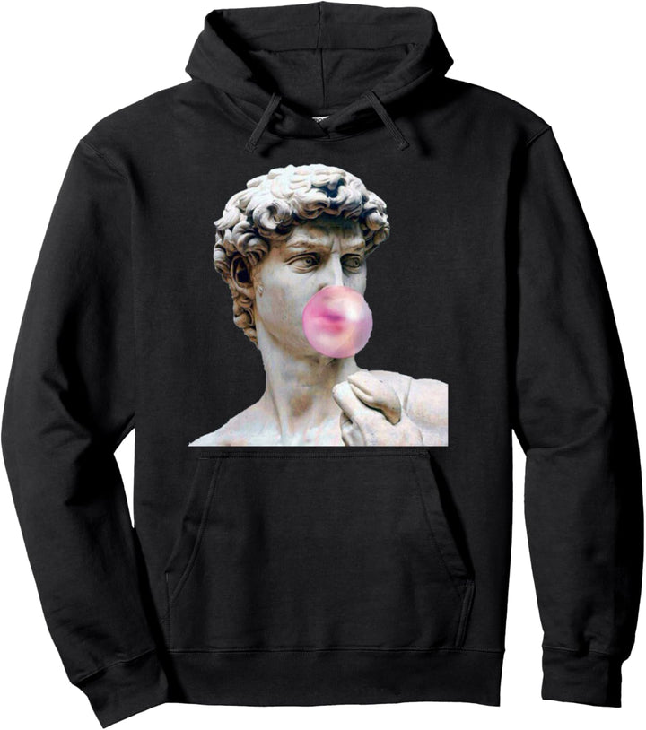David Michelangelo mit Kaugummi Statue Kunst Mann Frau Kind Pullover Hoodie