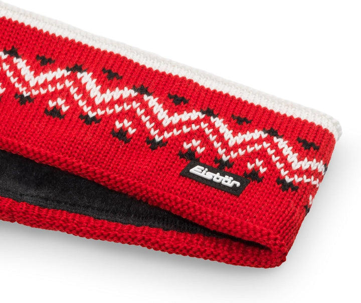 Eisbär Stirnband Herren Vincent Nordic - Merino Headband für Männer - Norweger Haarband mit Fleece s