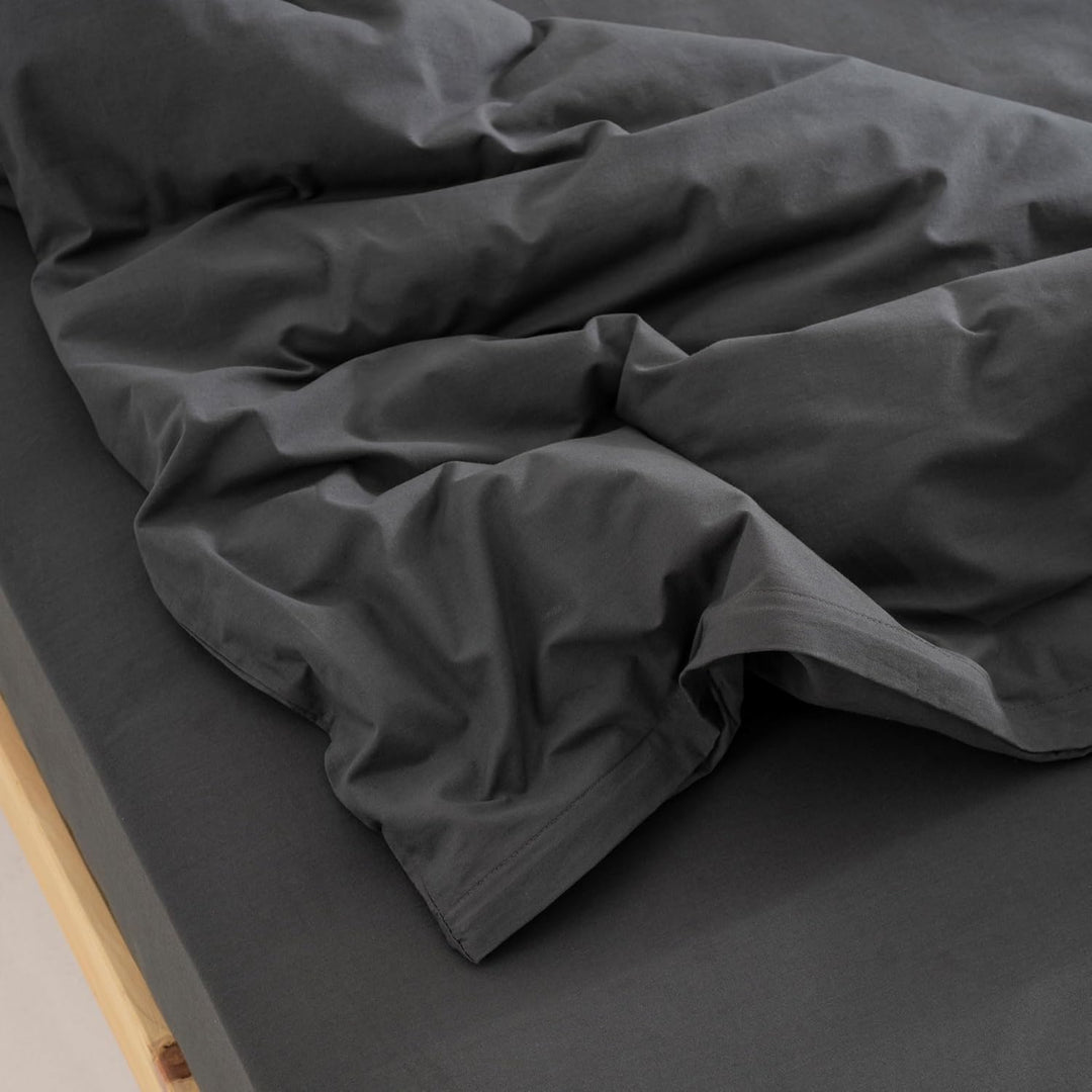 %100 Baumwolle Bettwäsche Set / 1 Hochwertige Atmungsaktive Renforce Bettbezug 135 x 200 cm + 1 Kopf