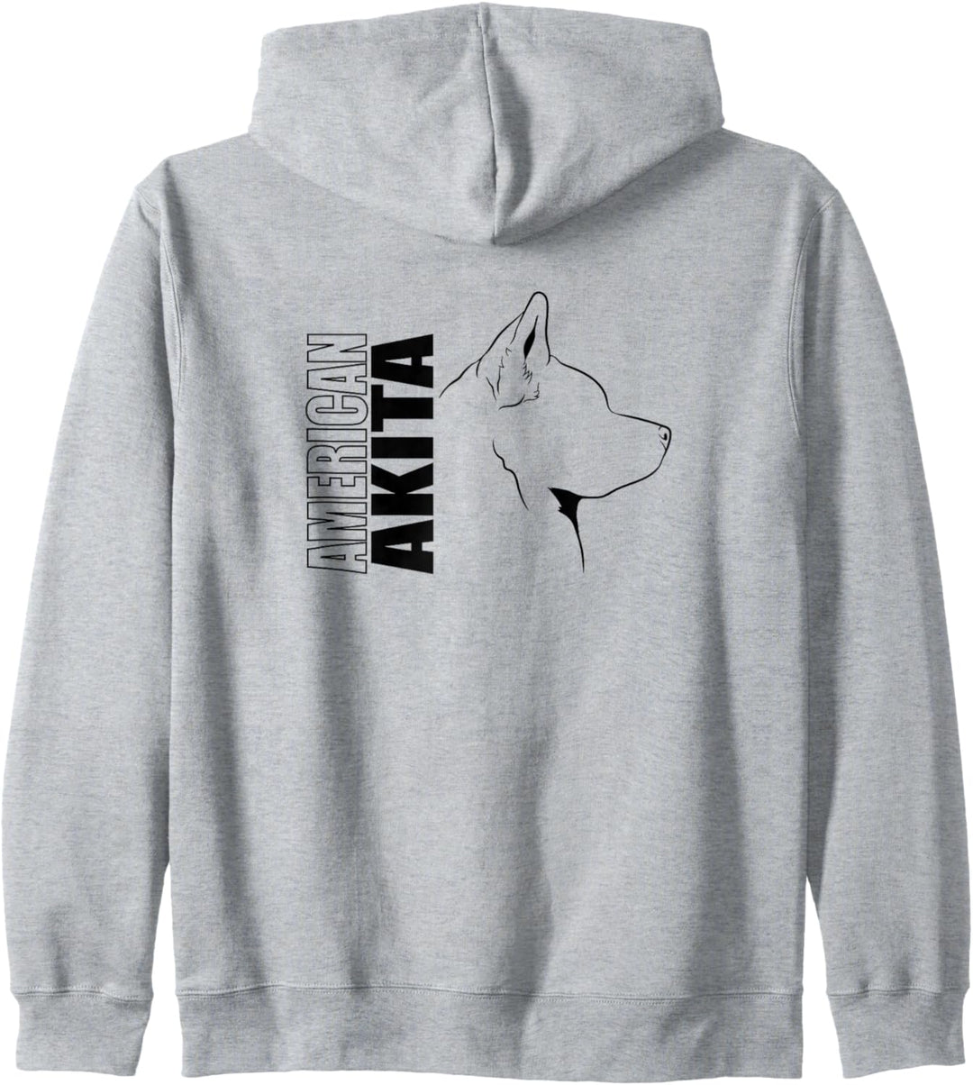 American Akita Profil Hunderasse Hund Hunde Kapuzenjacke