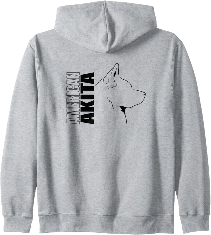 American Akita Profil Hunderasse Hund Hunde Kapuzenjacke