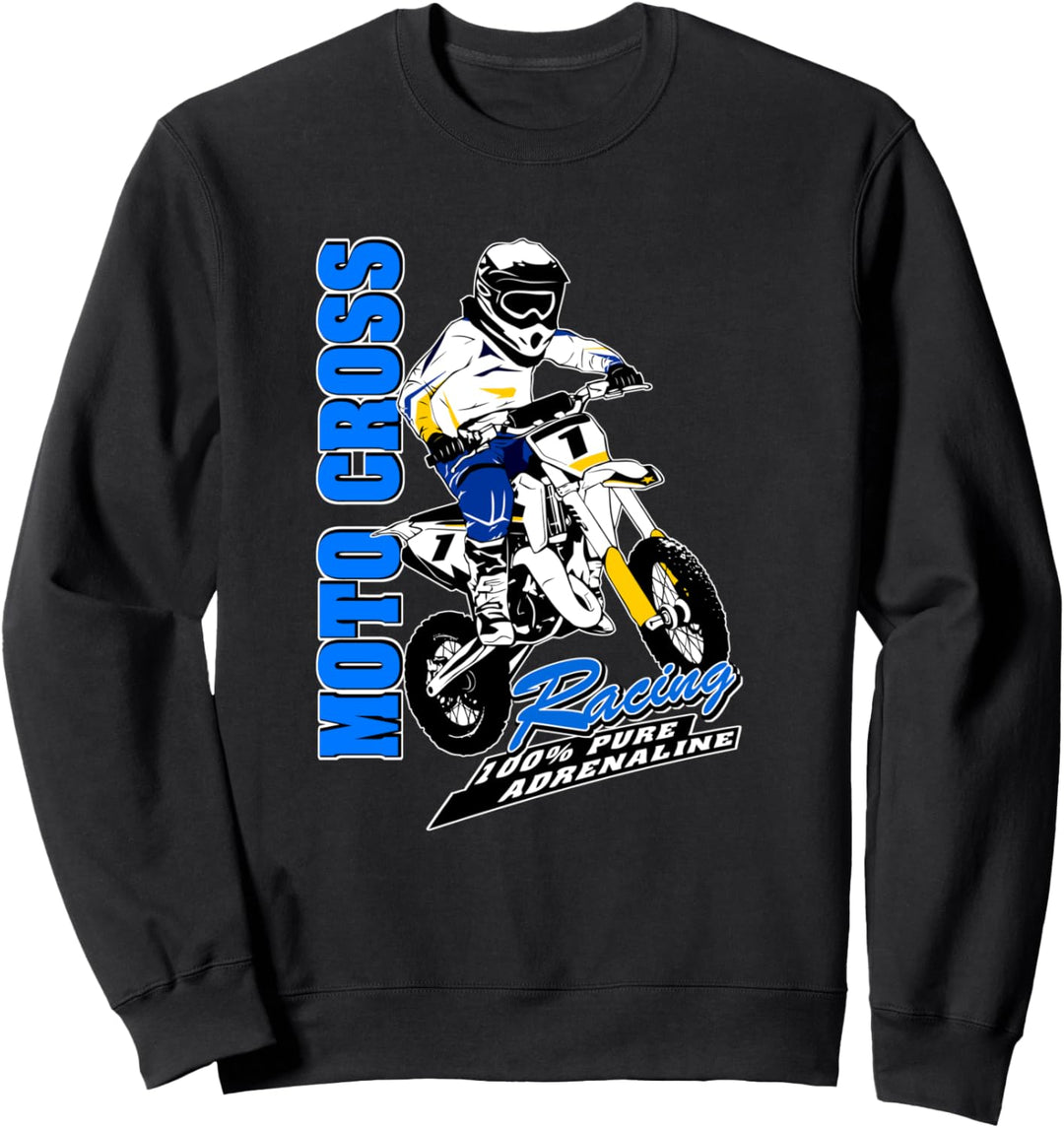 Kinder Moto Cross Supercross Kindercross Motorrad Sweatshirt